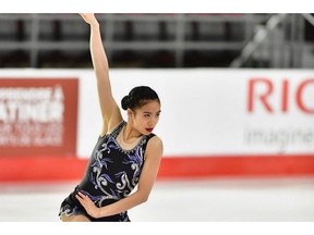 Saskatchewan figure skater Alanna Liu (pictured here) was injured in a 10-vehicle collision between Chinook and Cereal, Alta. last week.  Her parents died in the collision. Photo courtesy of GoFundMe campaign. Uploaded Aug. 27, 2019.