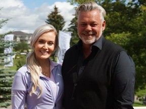 The 2019 Drive For Kids Campaign charity golf event Tuesday at the Willows Golf and Country Club featured TV personality Blair O'Neal and PGA Champions Tour golfer Darren Clarke. (Submitted photo by Scott Allan)