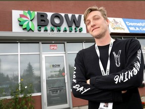 Budtender Jason Andrews from Bow Cannabis says they've had no issues since opening two and a half months ago with product in Calgary on Tuesday, August 6, 2019.