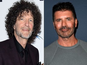 Howard Stern, left, and Simon Cowell. (Getty Images file photos)