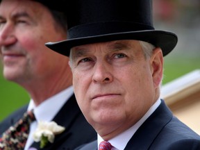 Prince Andrew arrives by horse and carriage to Ascot Racecourse, Ascot, Britain - June 20, 2019. REUTERS/Toby Melville