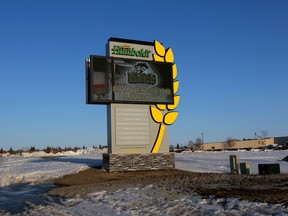 A sign outside Humboldt, Saskatchewan, on Sunday April 8, 2018. The City of Humboldt is engaged in a rebranding exercise.
