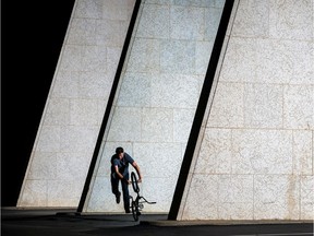 Professional BMX bike rider Pete Olsen in Saskatoon on Sunday, August 4, 2019.