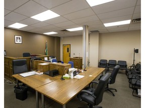 A courtroom at Saskatoon provincial court