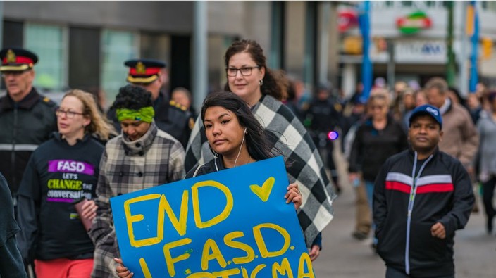 Photos: FASD awareness march in Saskatoon