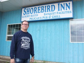 Brian Baraniski outside the Shorebird Inn, located at Tobin Lake. Photo by Susan McNeill/Nipawin Journal