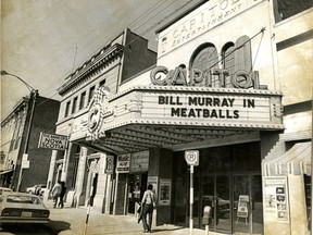 Saskatoon's Capitol Theatre is seen in its former home on Second Avenue in this Aug. 1, 1979 photo. The theatre was demolished in December of 1979. (The StarPhoenix)