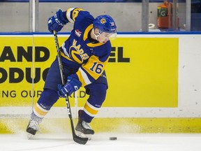 Saskatoon Blades forward Kyle Crnkovic scored a hat trick Friday night during a loss to Kootenay.