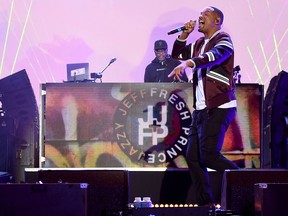Will Smith performs on stage with DJ Jazzy Jeff during the Paramount Pictures, Skydance and Jerry Bruckheimer Films "Gemini Man" Budapest concert at St Stephens Basilica Square on Sept. 25, 2019 in Budapest, Hungary.