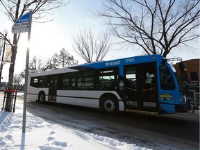 Saskatoon Transit is proposing an end to posting paper notices about bus route detours at bus stops on April 1 of next year.