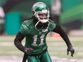 Saskatchewan Roughriders' Ed Gainey had his first interception of the season Saturday in a 41-16 victory over the host Toronto Argonauts.