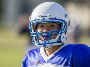 Naoya Sugimoto is a Japanese exchange student at E.D. Feehan who stepped on a football field for the first time this fall. He's a receiver for the Feehan football team this season.