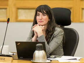 Ward 8 Coun. Sarina Gersher during a city council meeting in Saskatoon, SK on Monday, September 30, 2019.