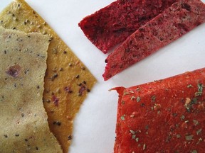Fruit and vegetable leathers are an effective and delicious way to add fibre to your diet. (photo by Matthieu Deuté)