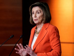 Speaker of the House Nancy Pelosi (D-CA) speaks during a media briefing ahead of a House vote authorizing an impeachment inquiry into U.S. President Trump on Capitol Hill in Washington, U.S., October 31, 2019.