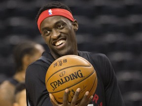 The Raptors and Pascal Siakam made his new four-year, $130-million US contract extension official on Monday. (Stan Behal/Toronto Sun)