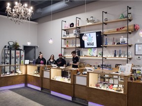Wiid Boutique, inside the cannabis retailer.