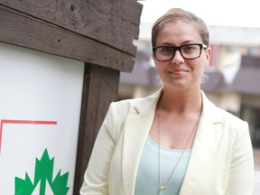 CEO of the Saskatoon & Region Home Builders' Association Chris Guerette is seen at her office in Saskatoon on May 9, 2016.