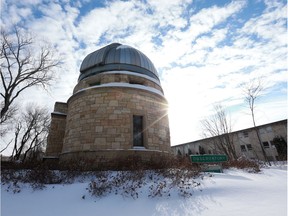 The observatory at the University of Saskatchewan in Saskatoon, SK on March 7, 2018.