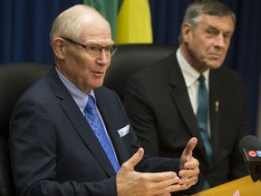 Chief coroner Clive Weighill, left, says the family liaison officer will help guide families through what is often a complex process. (Saskatoon StarPhoenix/Kayle Neis)