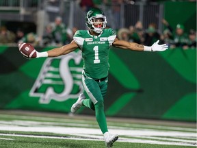 Receiver Shaq Evans is one of several members of the Saskatchewan Roughriders who is eligible to test free agency in February.