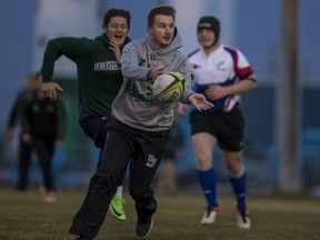 The University of Saskatchewan rugby club practices at the Saskatoon Rugby clubhouse and pitch in Saskatoon.