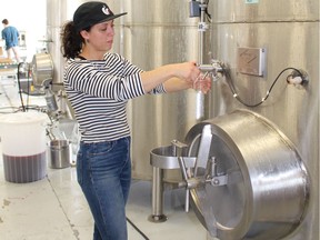 Samantha Chamberlain, head cidermaker at Crossmount Cider Company, says the company's innovative products and collaborative fruit breeding program with the University of Saskatchewan convinced her to move here from B.C.