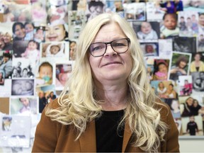 Della Magnusson, a nurse practitioner at the Westside Community Clinic and the primary care provider at Sanctum 1.5, in her office at the Westside Community Clinic in Saskatoon on Nov. 23, 2019.