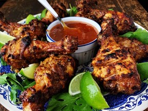 Tandoori chicken drumsticks are an ideal holiday party food (photo by Renee Kohlman)