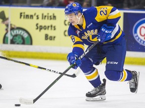 Former Saskatoon Blades forward Cyle McNabb returned to Saskatoon where he scored three goals and added an assist for the Medicine Hat Tigers in a 11-3 drubbing of the Blades.