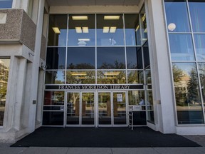 The Frances Morrison Central Library is seen in this photo taken in Saskatoon, Sask. on Sept. 23, 2019.