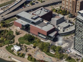 The Remai Modern Art Gallery of Saskatchewan is seen in this aerial photo taken on Friday, Sept. 13, 2019.