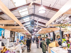 Vendors and shoppers go about their business at the Saskatoon Farmers' Market before the co-operative board members vote on whether or not to approve a 10-year lease in a potentially new location on Koyle Avenue. Image taken on Saturday, November 16th, 2019 in Saskatoon, SK.