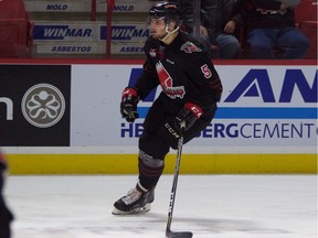 The Saskatoon Blades have added former Moose Jaw Warriors defenceman Matthew Sanders to their Western Hockey League roster.