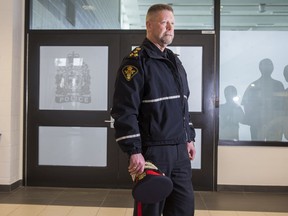 Saskatoon Police Chief Troy Cooper in the lobby of the SPS station in Saskatoon, SK on Friday, December 6, 2019. (Saskatoon StarPhoenix/Liam Richards)