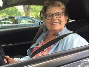 G. Helen Vanstone-Mather (Rob Vanstone's mom) is shown with her new car in 2016.