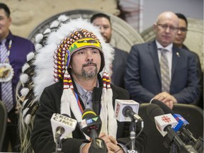 Chief Rene Chaboyer believes arson is behind the fire that destroyed Cumberland House Cree Nation's band office this month. (Saskatoon StarPhoenix/Liam Richards)