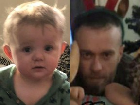 Police say Waylon Armstrong was abducted from his home in Brule, near Hinton. Police said Waylon was abducted by his father, Cody Armstrong. Photos supplied by Alberta RCMP