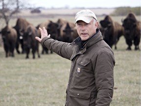 Patrick O'Ryan, Saskatchewan's bison whisperer, owns Qu'Appelle Valley Bison northeast of Craven.