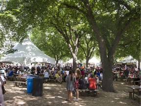 A crowd attends this year's Taste of Saskatchewan food festival located in Kiwanis Memorial Park in Saskatoon, Saskatchewan on Saturday, July 16th, 2016.