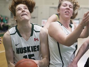 Forward Vera Crooks, shown here in this file photo from 2017, is one of three graduating fifth-year players on the University of Saskatchewan Huskies.