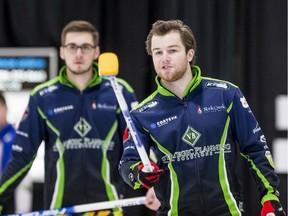 Rylan Kleiter's team is into the playoff round at the Canadian junior men's curling championship.