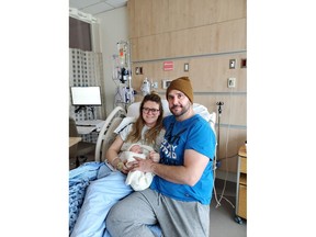 At 12:13 a.m. on January 1, 2020, Lincoln Joseph Guinan was born to Eliann and Shaun Guinan at Jim Pattison Children's Hospital, officially making him Saskatoon's first baby of 2020.