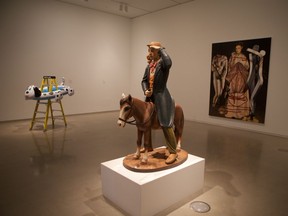 Jeff Koons' sculpture titled Buster Keaton (centre) is part of the Sonnabend Collection of modern and contemporary art on display at the Remai Modern until March 22. Photo taken Dec. 18, 2019.