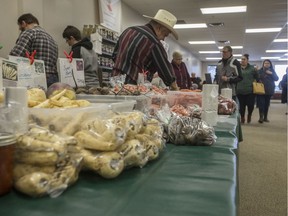 Some of the produce sold by Simpkins Market Garden on their first day in a new location (Saskatoon StarPhoenix/Liam Richards)