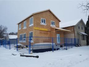 Mike and Lona Finney are building their retirement home on the corner of Sixth Street and Eastlake Avenue in Saskatoon. (photo by Joanne Paulson)