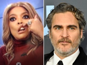 Wendy Williams apologized after making fun of Joaquin Phoenix's 'cleft lip' on her television show. (YouTube/Getty Images)