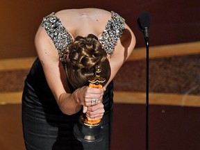 Hildur Guðnadóttir accepts the Oscar for Music, Original Score during the 92nd Annual Academy Awards at Dolby Theatre on February 09, 2020 in Hollywood, California.