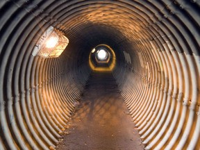 The pedestrian tunnel between Marlborough Crescent and the east side of Circle Drive at Avenue W on Nov. 4, 2011.