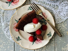 Flourless chocolate cake (photo by Renee Kohlman)